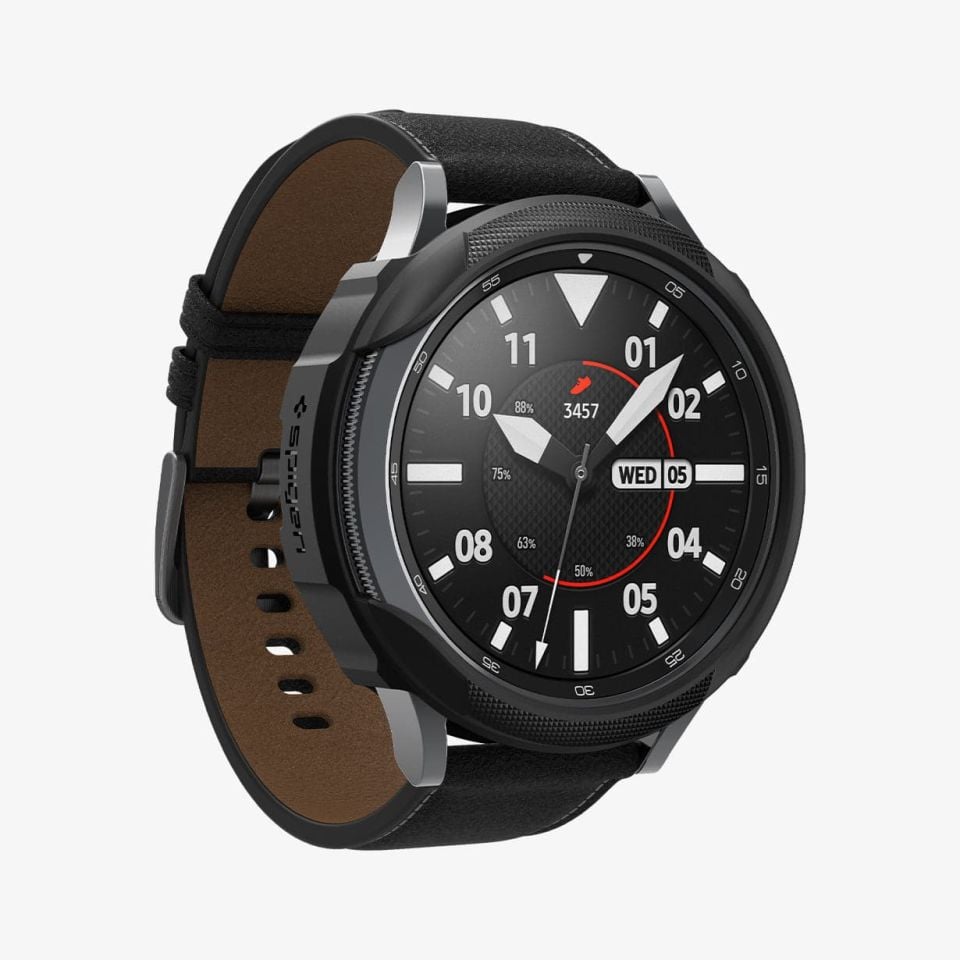 Galaxy Watch 4 Classic (46mm) Kılıf, Spigen Liquid Air Matte Black