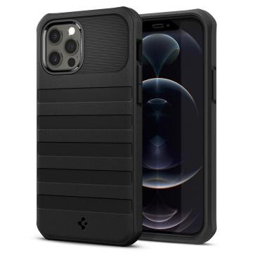 iPhone 12 / iPhone 12 Pro Kılıf Spigen Geo Armor 360 (Kılıf + Ekran Panelli Tam Koruma) Black