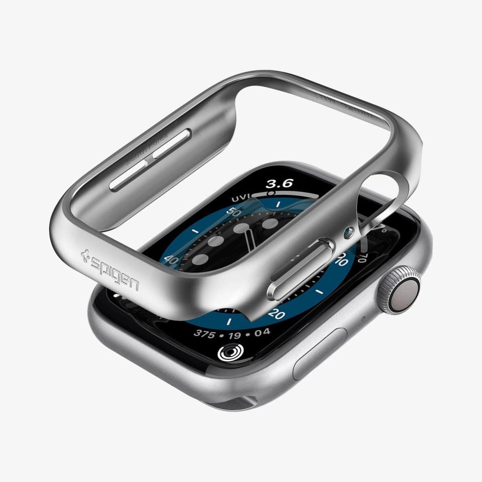 Apple Watch Seri (44mm) Kılıf, Spigen Thin Fit Graphite