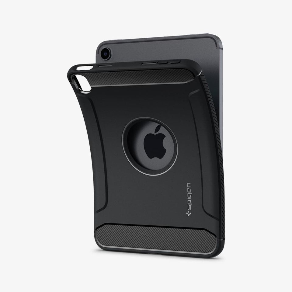 iPad Mini 6 Kılıf, Spigen Rugged Armor Matte Black