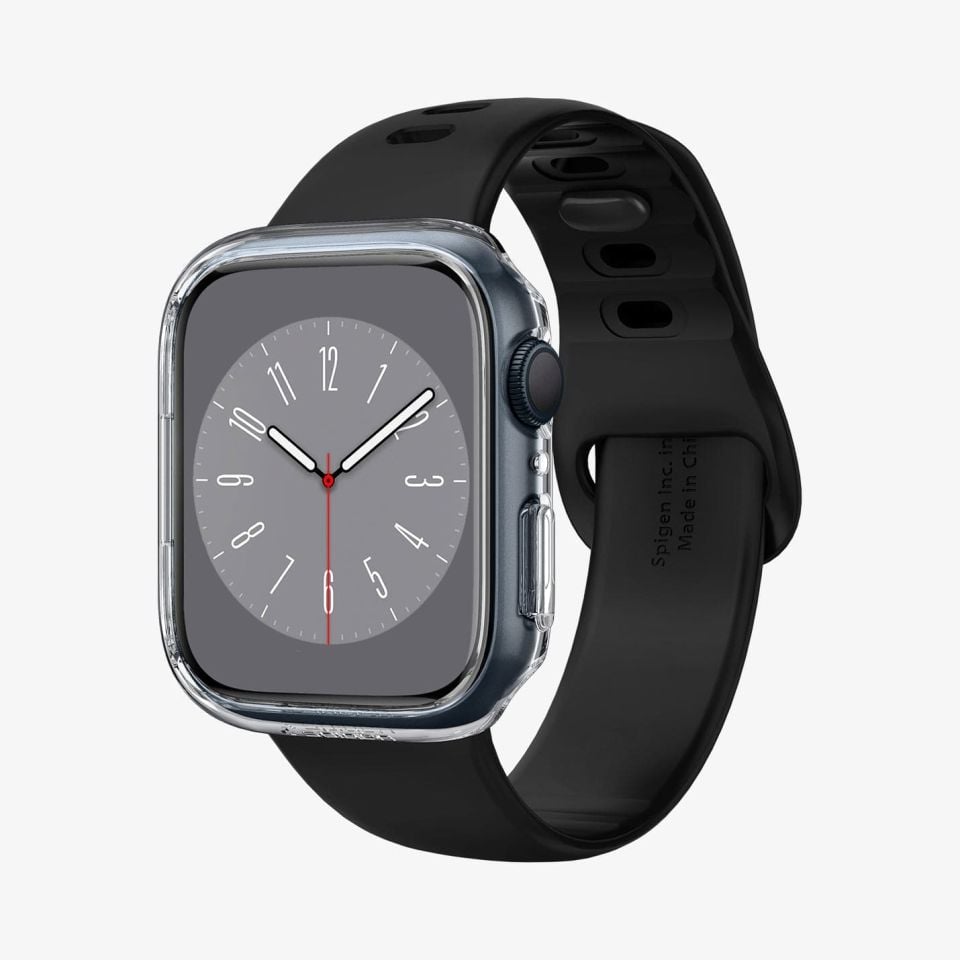 Apple Watch Serisi (41mm) Kılıf, Spigen Thin Fit Crystal Clear