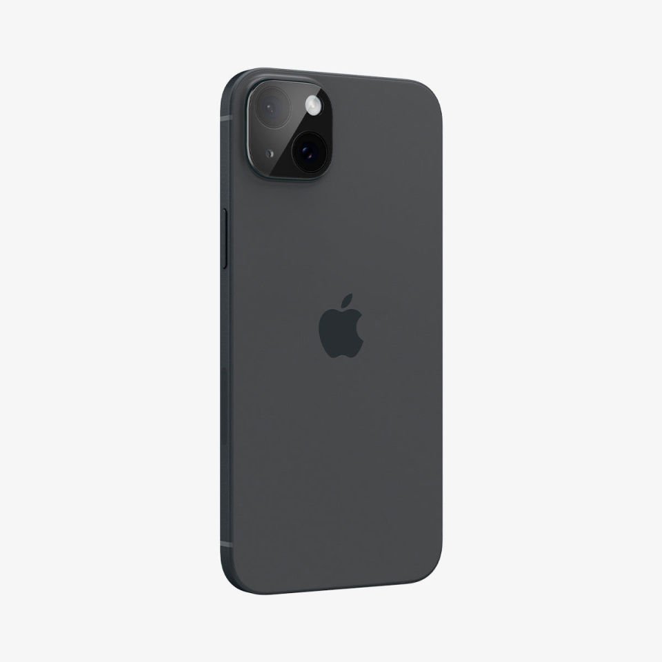 iPhone 15 / iPhone 15 Plus Kamera Lens Camı Koruyucu, Spigen Glas.tR Optik (2 Adet) Black