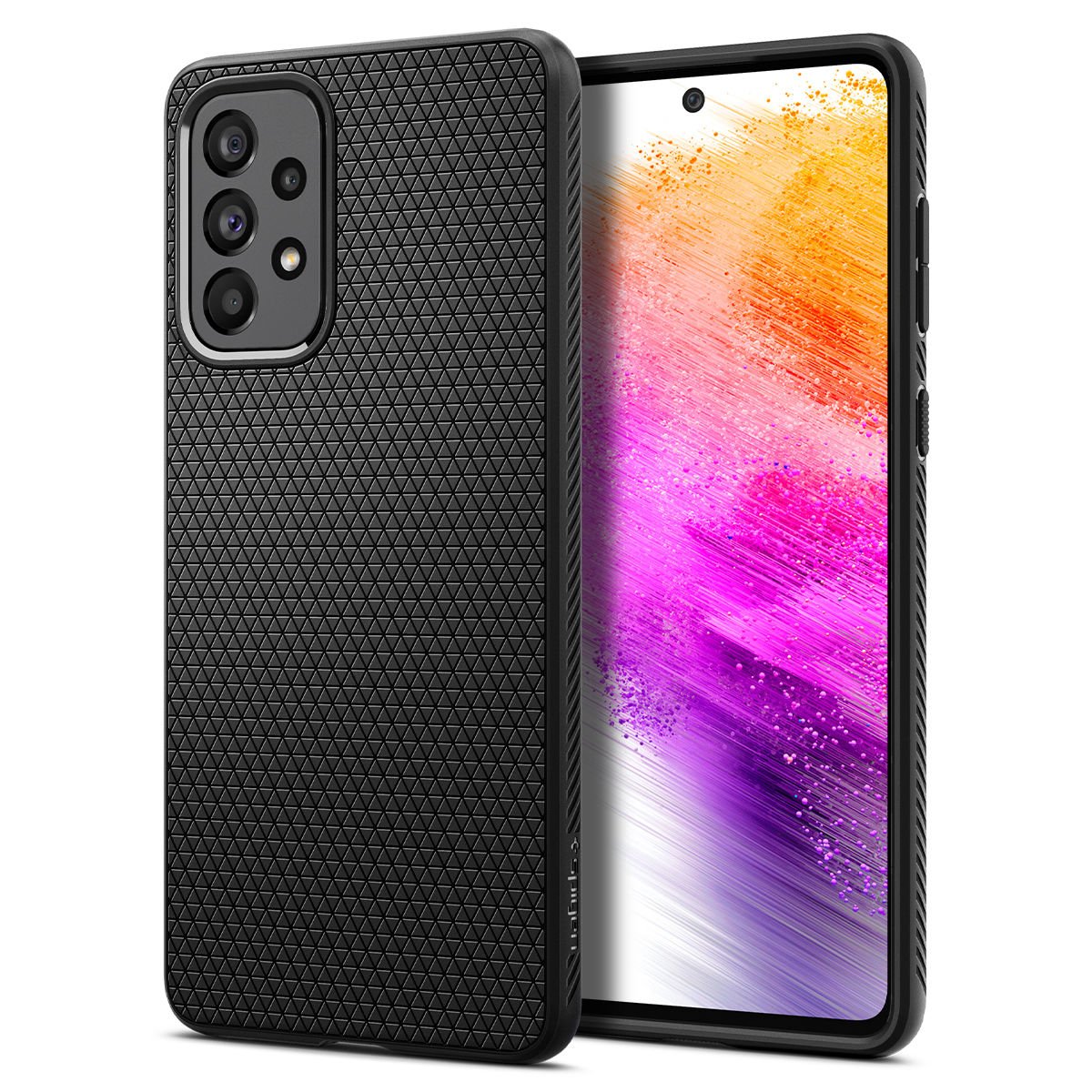 Galaxy A73 5G Kılıf, Spigen Liquid Air Matte Black