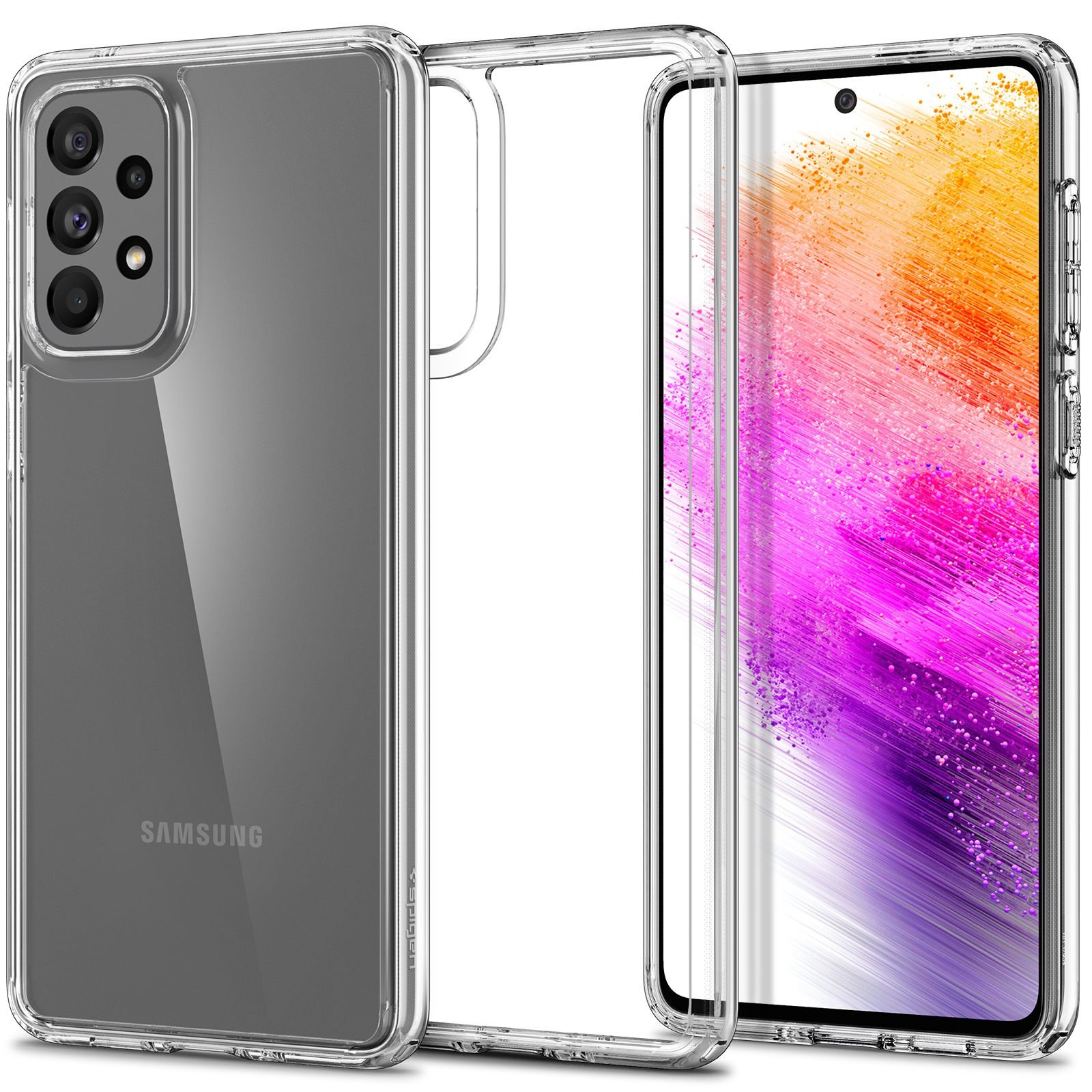 Galaxy A73 5G Kılıf, Spigen Ultra Hybrid Crystal Clear