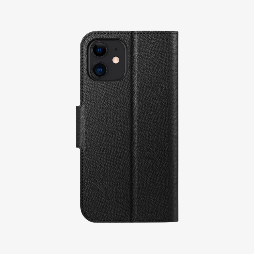 iPhone 12 / iPhone 12 Pro Kılıf, Caseology Câlin Saffiano Saffiano Black