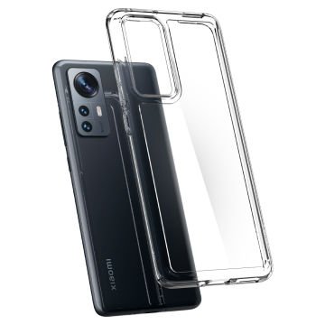 Xiaomi 12/ 12X Kılıf, Spigen Ultra Hybrid Crystal Clear