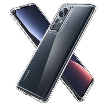 Xiaomi 12/ 12X Kılıf, Spigen Ultra Hybrid Crystal Clear