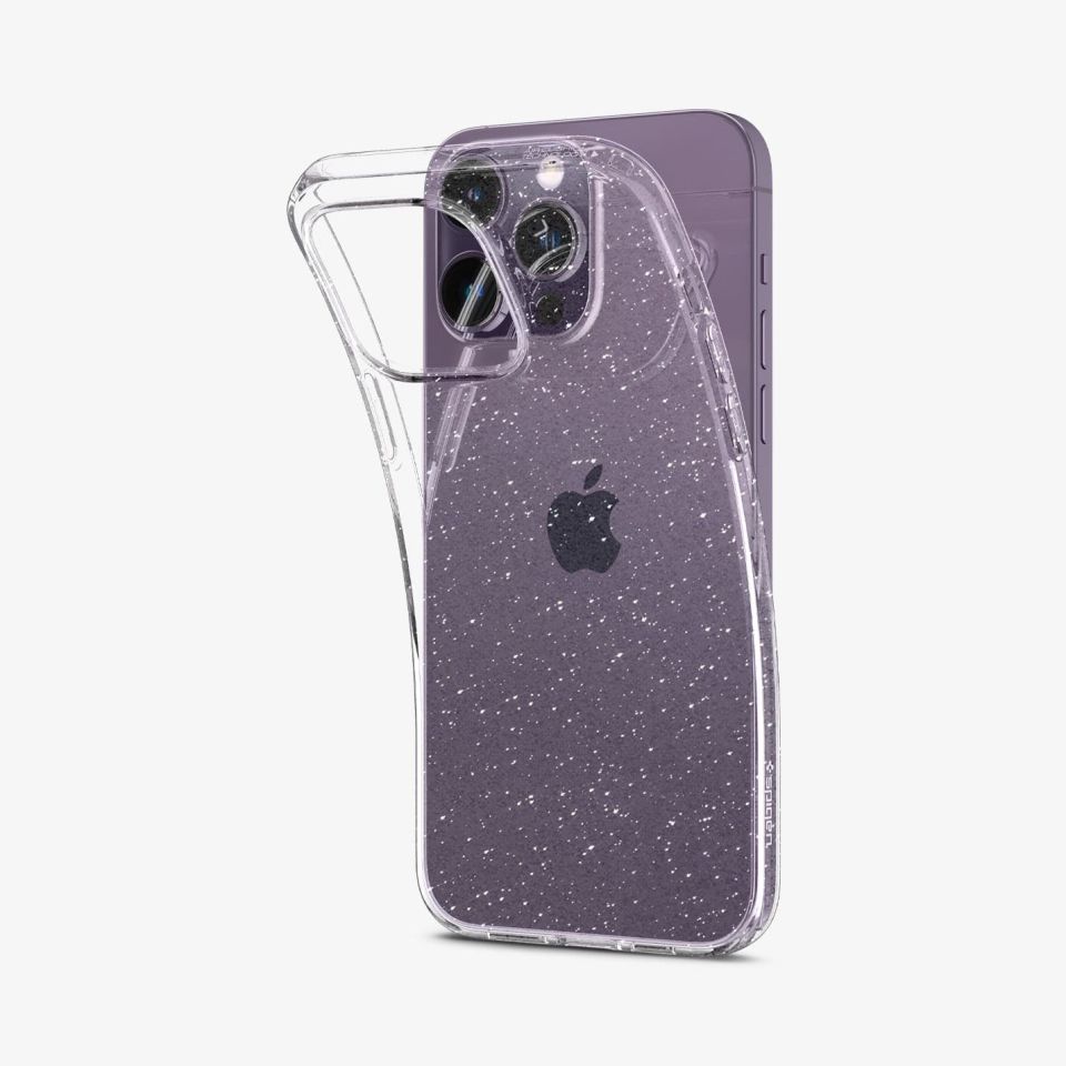 iPhone 14 Pro Max Kılıf, Spigen Liquid Crystal Glitter Crystal Quartz