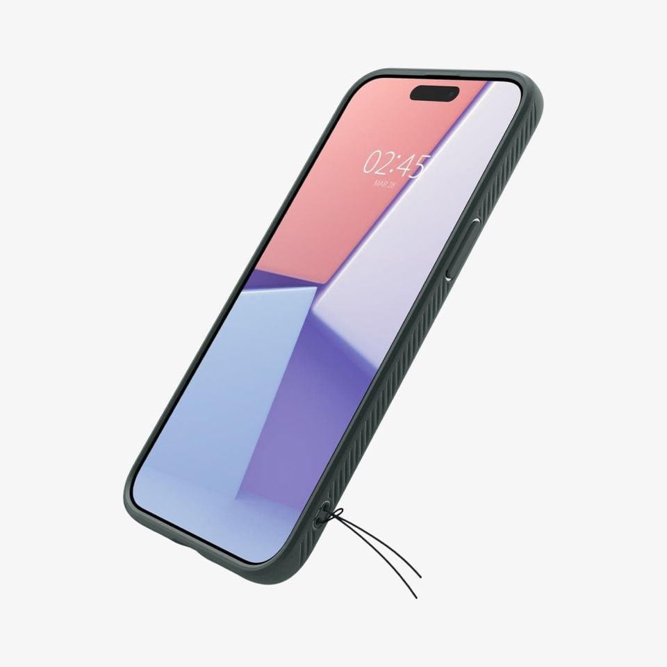 iPhone 15 Pro Kılıf, Spigen Liquid Air Abyss Green