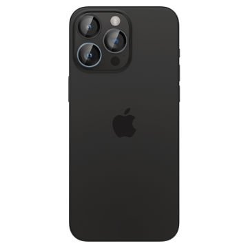 iPhone 15 Pro Max / iPhone 15 Pro / iPhone 14 Pro Max Kamera Lens Cam Ekran Koruyucu, Spigen Glas.tR EZ Fit Optik Pro (2 Adet) Zero One Edition