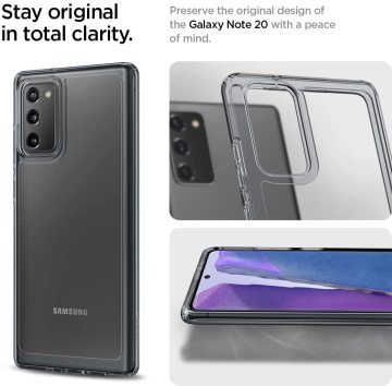 Galaxy Note 20 Kılıf, Spigen Ultra Hybrid Gray