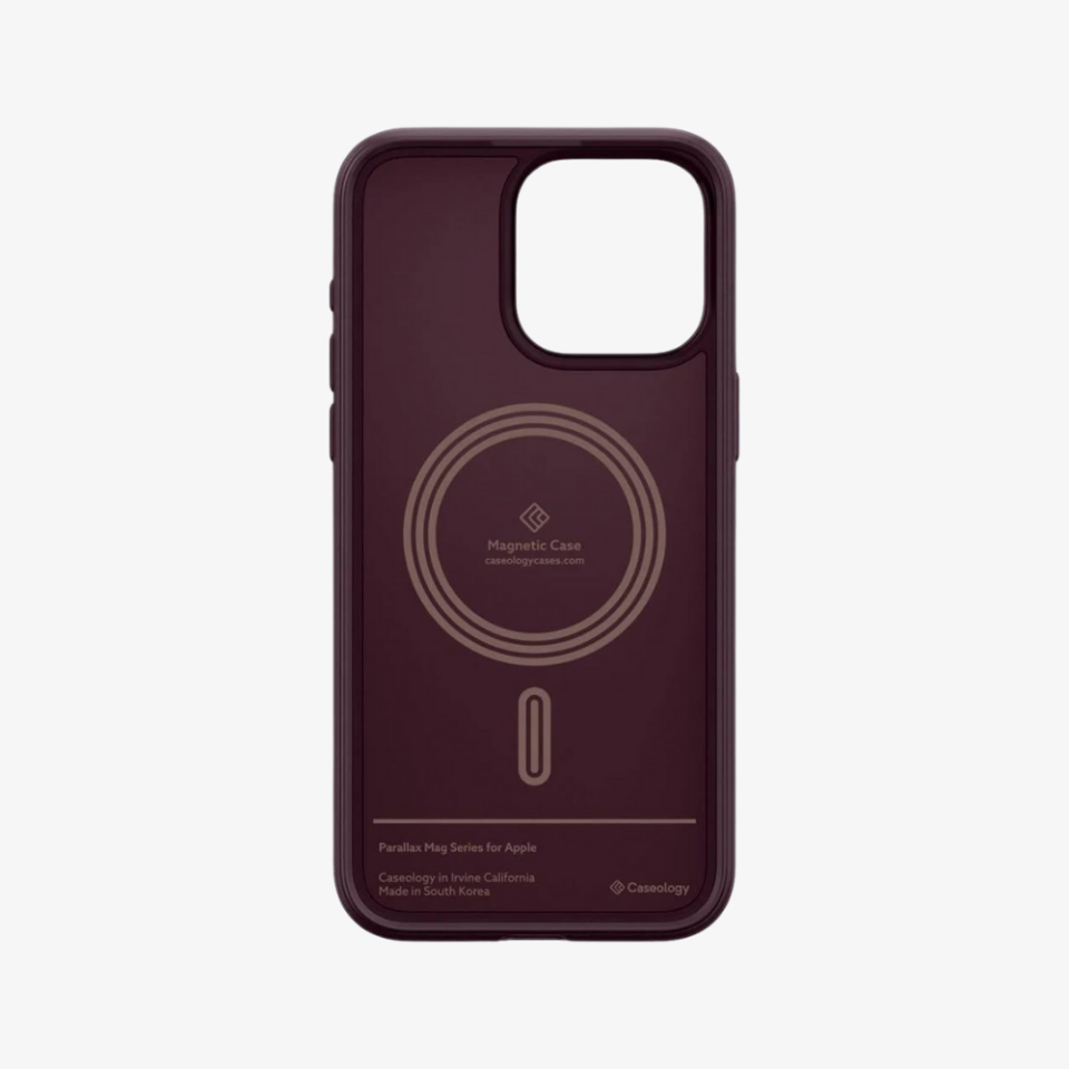 iPhone 15 Pro Kılıf, Caseology Parallax Mag (MagSafe Uyumlu) Burgundy