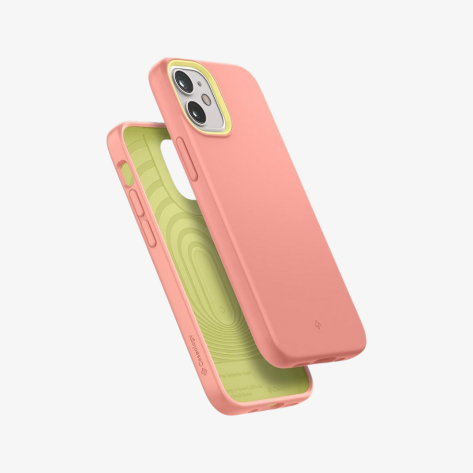 iPhone 12 Mini Kılıf, Caseology Nano Pop (Silikon) Peach Pink