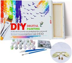 DIY Boyama Seti Dijital Baskılı Tuval Kit 40*50 w5849
