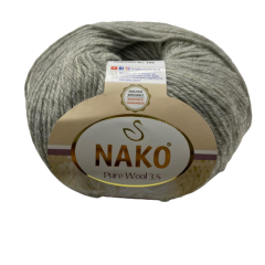 Nako Pure Wool 3,5 Saf Yün El Örgü İpliği 50 gr