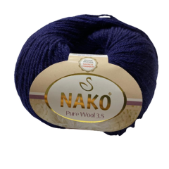 Nako Pure Wool 3,5 Saf Yün El Örgü İpliği 50 gr
