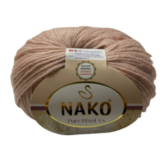 Nako Pure Wool 3,5 Saf Yün El Örgü İpliği 50 gr