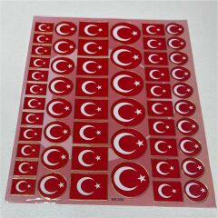 Sticker Seti Türk Bayrağı tbs