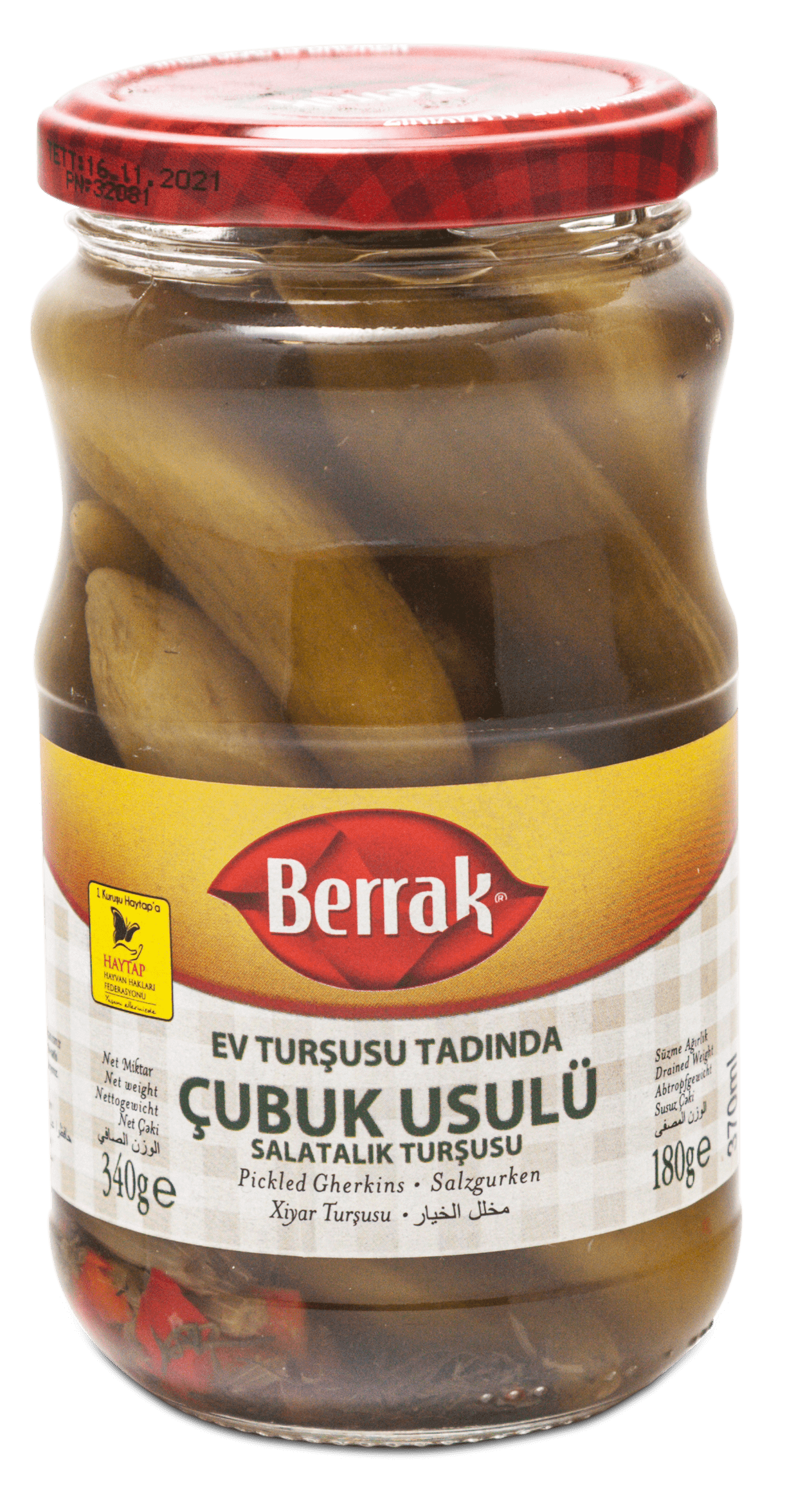 Berrak Çubuk Salatalık Turşusu 370 ML