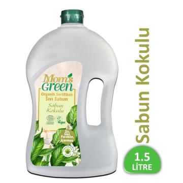 Mom's Green Organik Sertifikalı Sıvı Sabun - Sabun Kokulu  1.5 Lt EcoCosmos