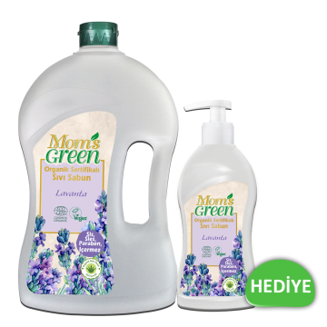 2'li Set Mom's Green Organik Sertifikalı Sıvı Sabun - Lavanta 1.500 ml + 500 ml EcoCosmos