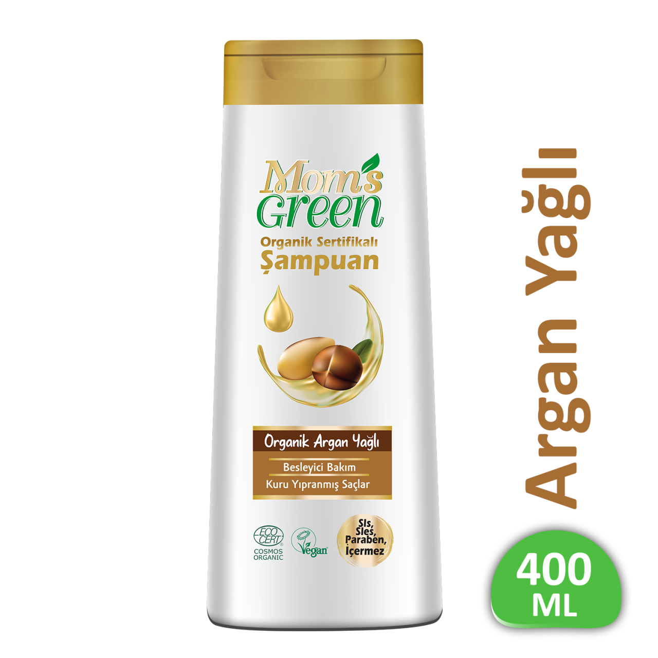 Mom's Green Organik Argan Yağlı Şampuan 400 ml EcoCosmos