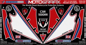 Honda Cbr 1000RR 2017-2019 Model Damla Sticker