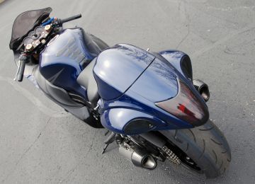 Suzuki Hayabusa CT Dual Titanyum Full System 16'' QuietKore Muffler (08-15)