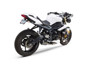 Triumph Street Triple S1R Black Slip On Karbon Egzoz