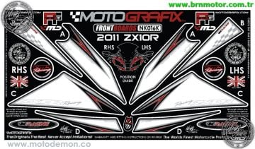 Kawasaki ZX10R 2011+ Motografix Damla Sticker