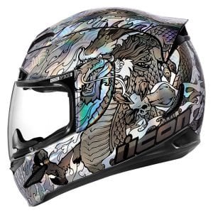 icon Airmada LEGION - SILVER Full Face Kask