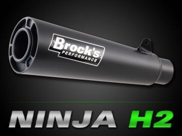 Kawasaki Ninja H2 Brock's ShortMeg2 Siyah Tüp Egzoz
