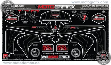 Honda Cbr 1000RR 2012-2014 Model Motografix Damla Sticker