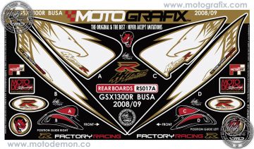 Suzuki Gsx R1300 Hayabusa 2008-2014 Model Motografix Damla Sticker