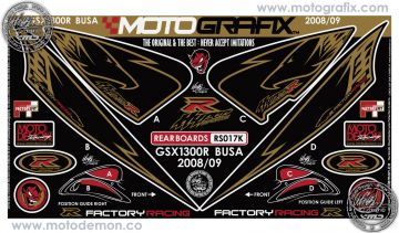 Suzuki Gsx R1300 Hayabusa 2008-2014 Model Motografix Damla Sticker