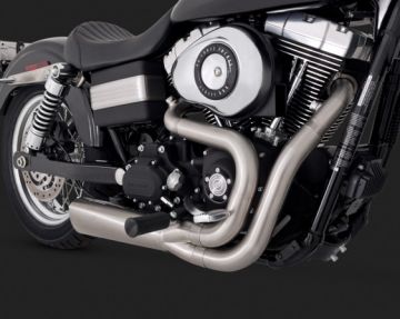 Vance & Hines 2014 Wide Glade COMPETITION SERIES 2-INTO-1  BLACK Komple Egsoz 75-115-9