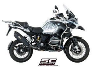 Bmw R1200 GS Advanture SC Project Titanium Mat Siyah Egzoz