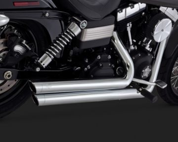 Vance & Hines 2014 Wide Glide  BIG SHOTS STAGGERED Krom Komple Egsoz 17935