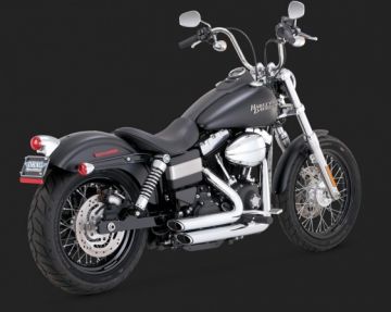 Vance & Hines 2014 Wide Glide SHORTSHOTS STAGGERED Krom Komple Egzoz 17227