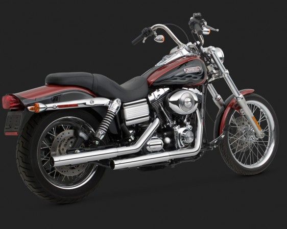 Vance & Hines 2014 Wide Glide STRAIGHTSHOTS HS Slip On Egzoz 16823