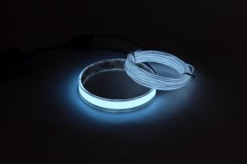 Light Mode Elwire Kask Aydınlatması Electron Kit Beyaz
