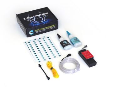 Light Mode Elwire Kask Aydınlatması Proton Kit Aqua