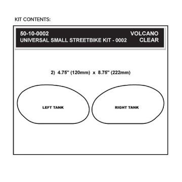 Universal Small Streetbike Kit Şeffaf Stomp Grip