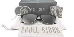 Skull Rider Bright Silver Güneş Gözlüğü -Metallic