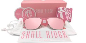 Skull Rider Metallic Pink Güneş Gözlüğü -Metallic
