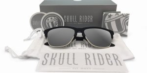 Skull Rider Silver Sparkle Güneş Gözlüğü -Metallic
