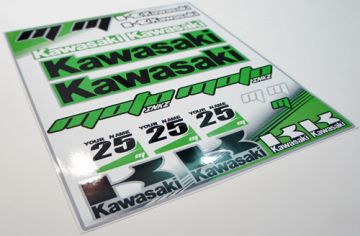 Kawasaki Yarış Grenajı Sponsor Sticker Seti