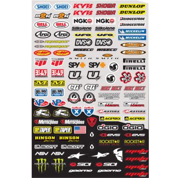 Universal Yarış Grenajı Sponsor Sticker Seti