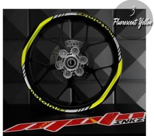 GP Racing Jant Sticker Design 5 - Fosfor Sarı