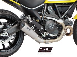 Ducati Scrambler SC Project Conic Slip On Egzoz - Titanyum